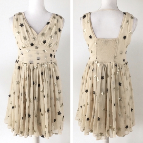 Ranna Gill Sequin Star Cocktail Party Dress - Ethereal Prom Fairytale - Picture 3 of 12